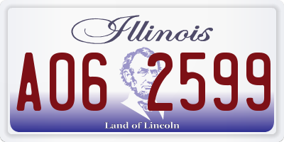 IL license plate A062599