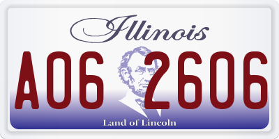 IL license plate A062606