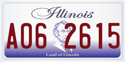IL license plate A062615