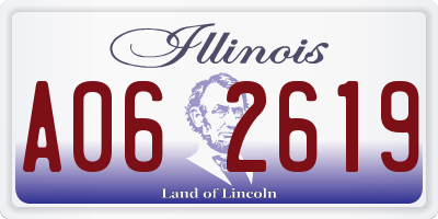 IL license plate A062619