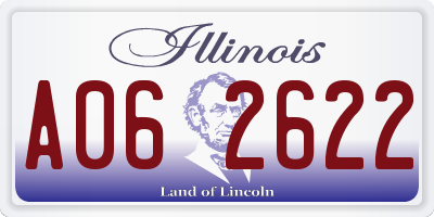 IL license plate A062622