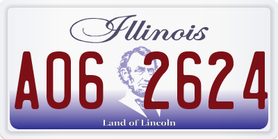 IL license plate A062624