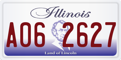 IL license plate A062627