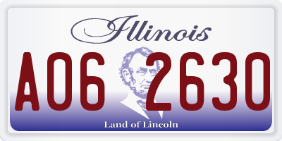 IL license plate A062630