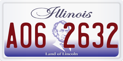 IL license plate A062632