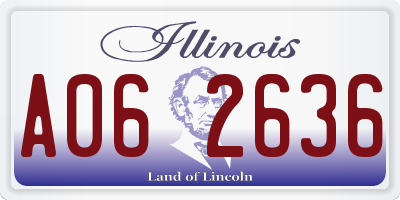 IL license plate A062636