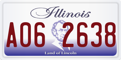 IL license plate A062638