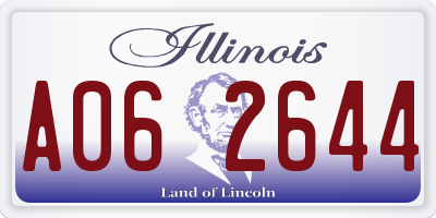 IL license plate A062644