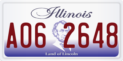 IL license plate A062648