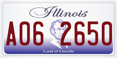 IL license plate A062650