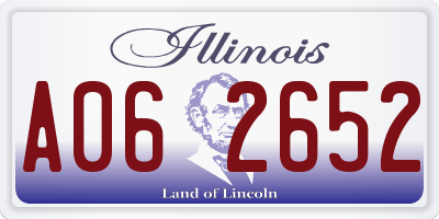 IL license plate A062652
