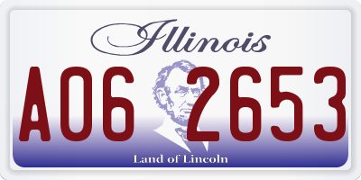 IL license plate A062653