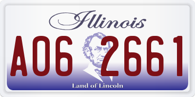 IL license plate A062661