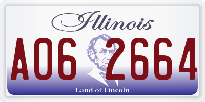 IL license plate A062664