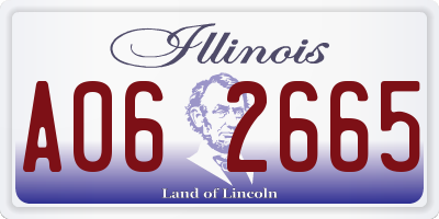 IL license plate A062665