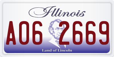 IL license plate A062669