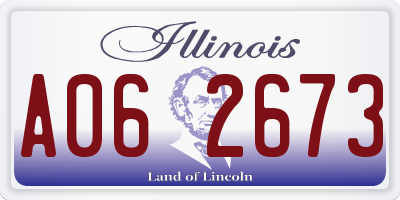 IL license plate A062673