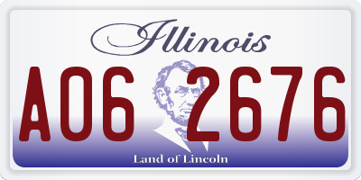 IL license plate A062676