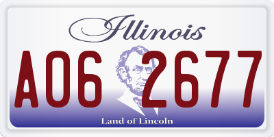 IL license plate A062677