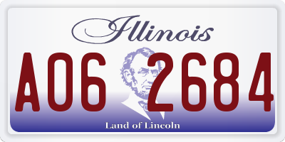 IL license plate A062684