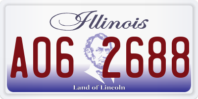 IL license plate A062688