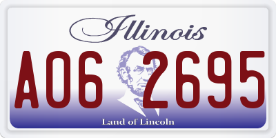 IL license plate A062695