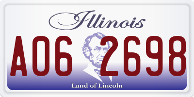 IL license plate A062698