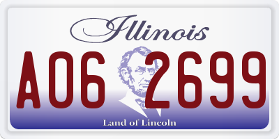 IL license plate A062699
