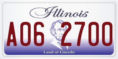 IL license plate A062700