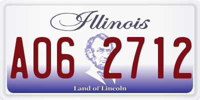 IL license plate A062712