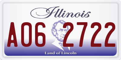 IL license plate A062722