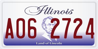 IL license plate A062724