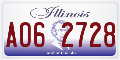 IL license plate A062728