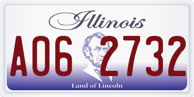 IL license plate A062732