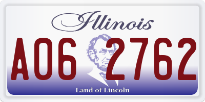 IL license plate A062762