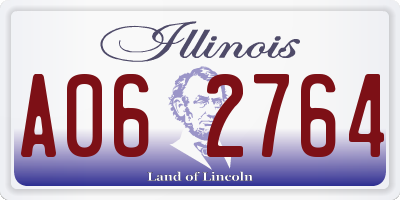 IL license plate A062764