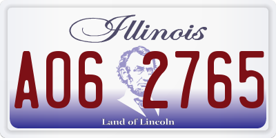 IL license plate A062765