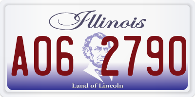 IL license plate A062790