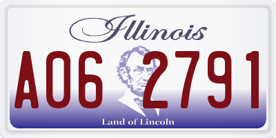 IL license plate A062791