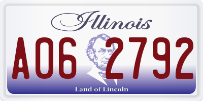 IL license plate A062792