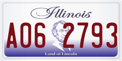 IL license plate A062793