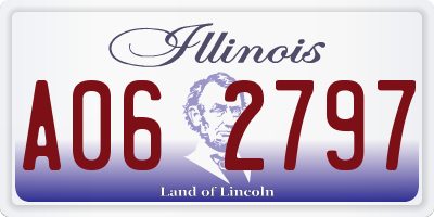IL license plate A062797