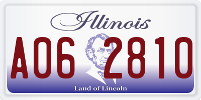 IL license plate A062810