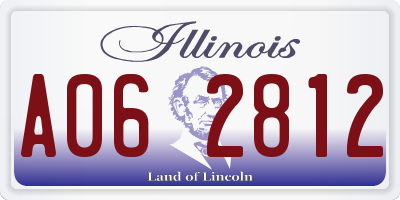 IL license plate A062812