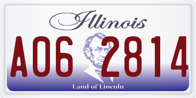 IL license plate A062814