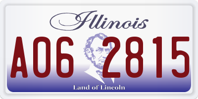 IL license plate A062815