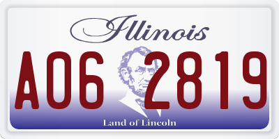 IL license plate A062819