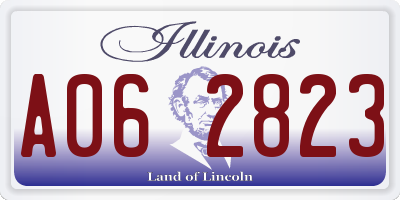IL license plate A062823