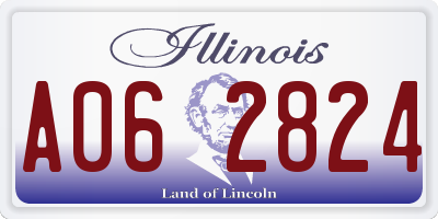 IL license plate A062824