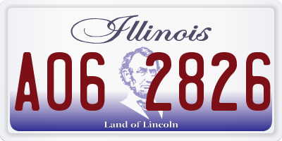 IL license plate A062826